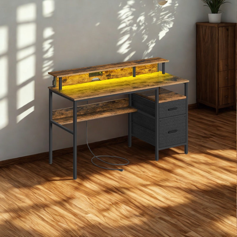 Particle Board / Chipboard Computer Desk, 90cm H x 135cm W x 55cm D