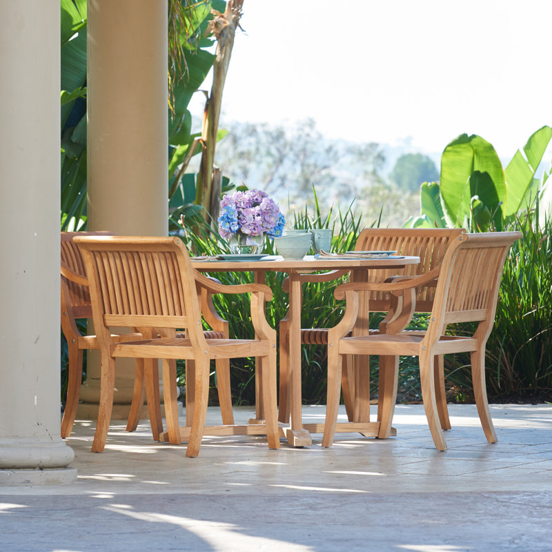 Palm Teak Patio Dining Chair