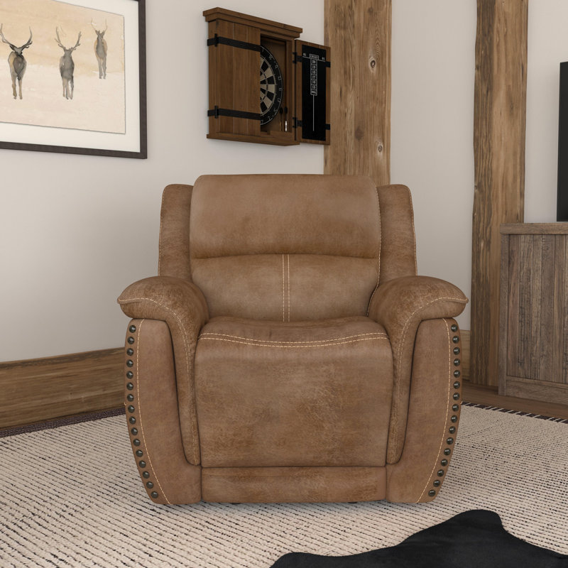 Fauteuil inclinable électrique Beau avec repose-tête électrique, Brun clair