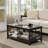 Town Square Collection Transitional  Coffee Table With Bottom Shelf-175228617