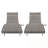Patio Wicker Chaise Lounge Chairs Set of 2 with Wheels and Side Table-371690564