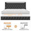 Upholstered Floating Bed With LED Lights, Charging Port-1242522565-1245383726