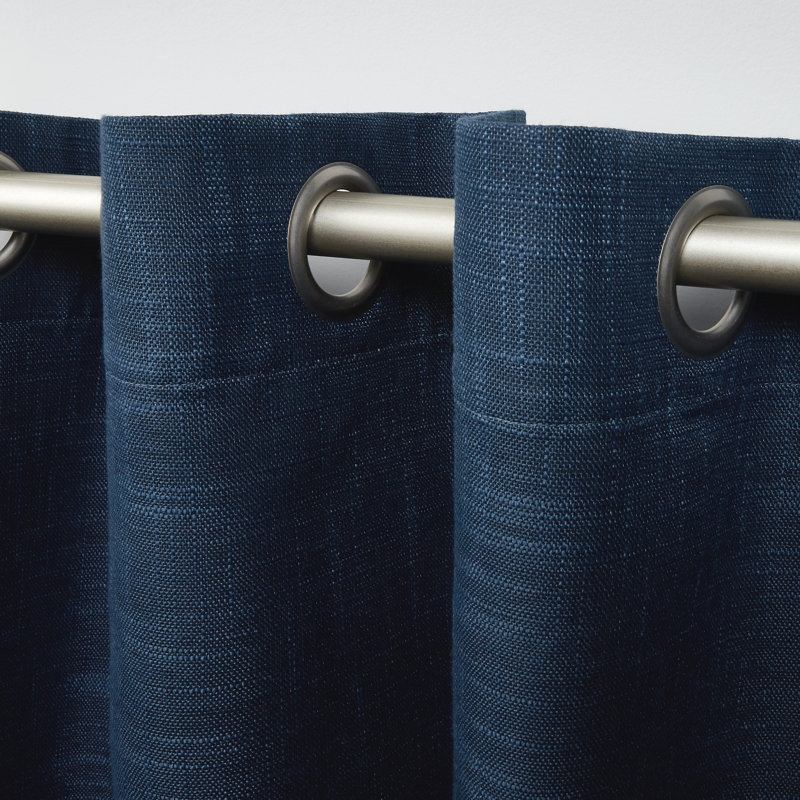 Leavens Max Blackout Curtain Pair, 52" W x 84" L, Blue