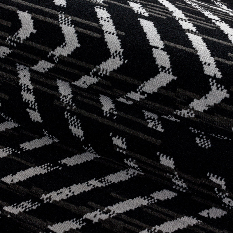 Leavy Abstract Flatweave Area Rug, Rectangle 200 x 290cm
