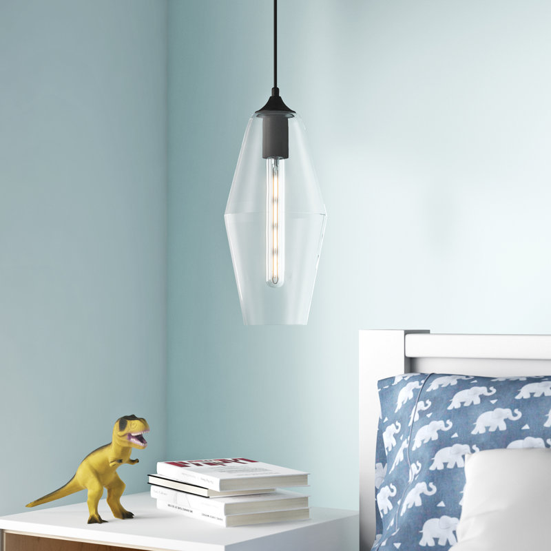 Luminaire suspendu géométrique simple à 1 lumière Rincon