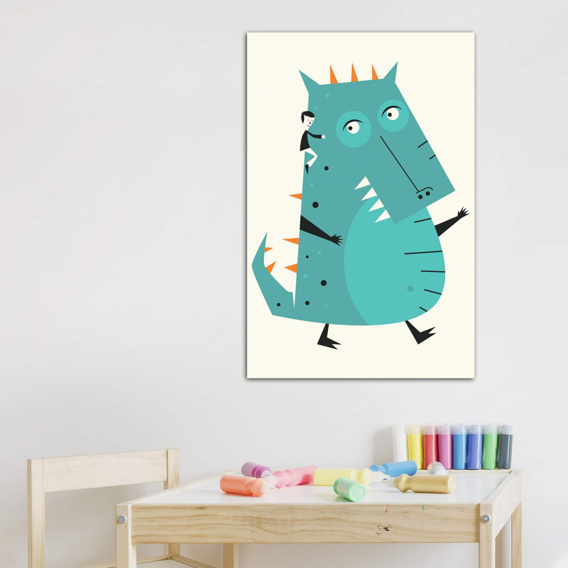 Monstre III - Imprimé, H 60 po x l 40po x P 1,5 po, Toile tendue, Pas de tapis