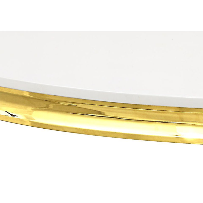 Fallon Dining Table,Top & Mirrored Golddn