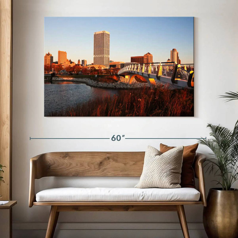 Sireci Milwaukee Autumn Sunset, 34" H x 51" W