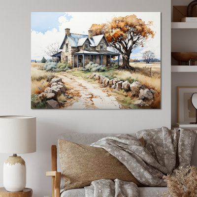 Farmhouse Patterns An II - Farm, art mural