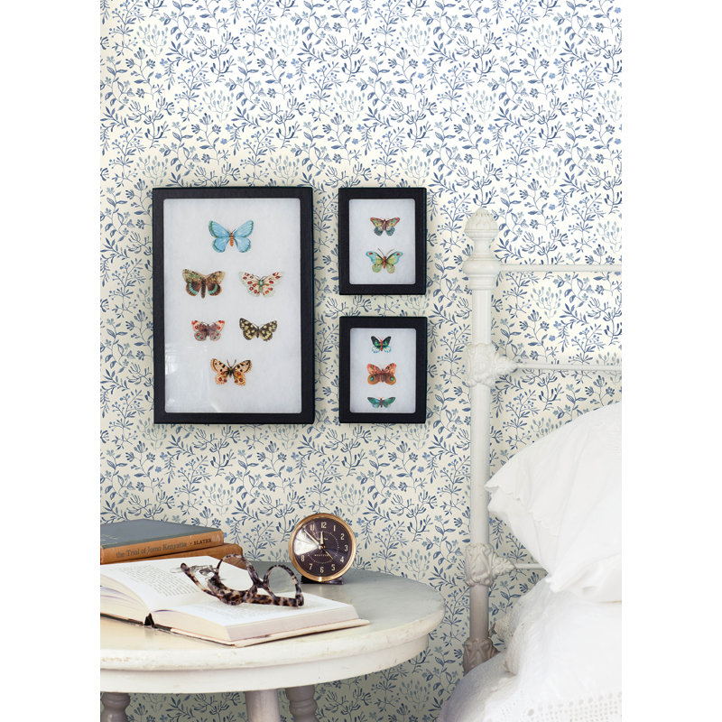 Sirène pré-roulée double rouleau floral, Bleu