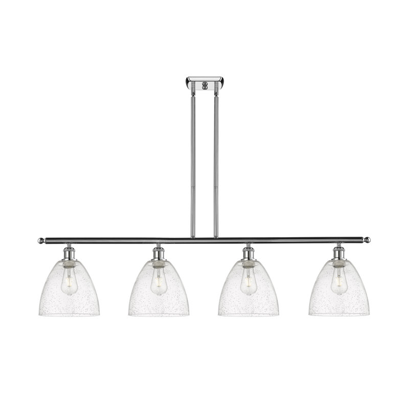 Luminaire suspendu linéaire à 4 lumières pour îlot de cuisine Amazin, H 43,75 po x l 48 po x P 7,5 po, Ampoule non incluse