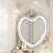 31.5"Luxury Solid Wood Compact Makeup Table with Mirror