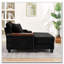 Fauteuil en velours côtelé avec repose-pieds, porte-gobelet, haut-parleur Bluetooth, ports USB, tableau pivotant à 180 °-1927012892