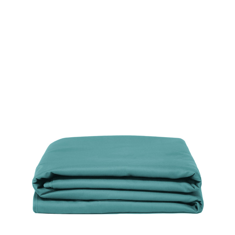 Housse de couette 100% coton percale, Housse de couette très grand TG, Turquoise