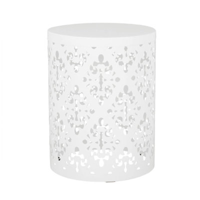 Large Outdoor Metal End Table, Modern Design For Outdoor Spaces