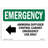10293_OSHA EMERGENCY Sign - Ammonia Diffuser Control With Symbol|  Made In The USA-73309542