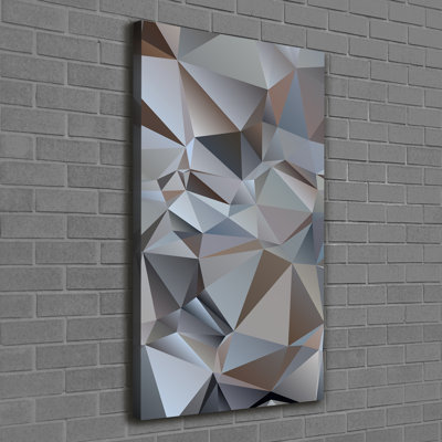 Abstraction Triangles - Wrapped Canvas Print
