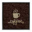 Cadre flottant à motif grain de café, design par Seven Trees Design-331517284-331517285