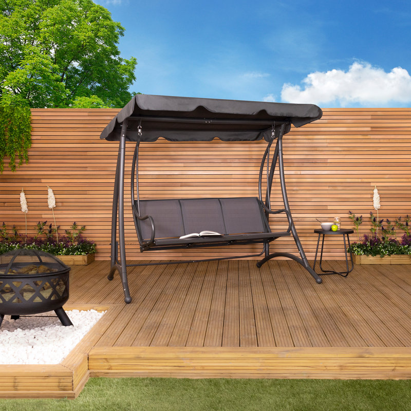 Finley 3 Person Porch Swing with Canopy