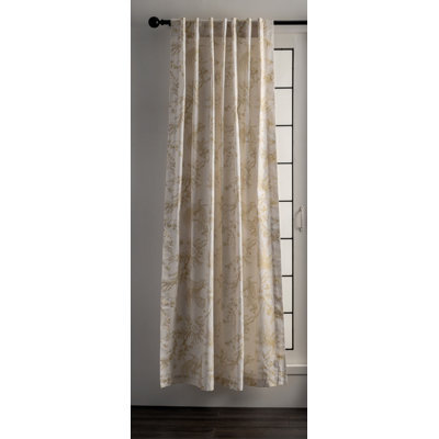 Maison d'Hermine Paradise - Rideau Sauge 100 % coton - 127 cm x 274 cm