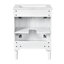 Meuble-lavabo moderne avec lavabo supérieur et rangement à 2 niveaux, idéal pour les salles de bain organisées et élégantes-409595723