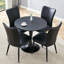 Ensemble de salle à manger exquis avec chaises élégantes et table stable pour des réunions intimes-2062934333-2062934330