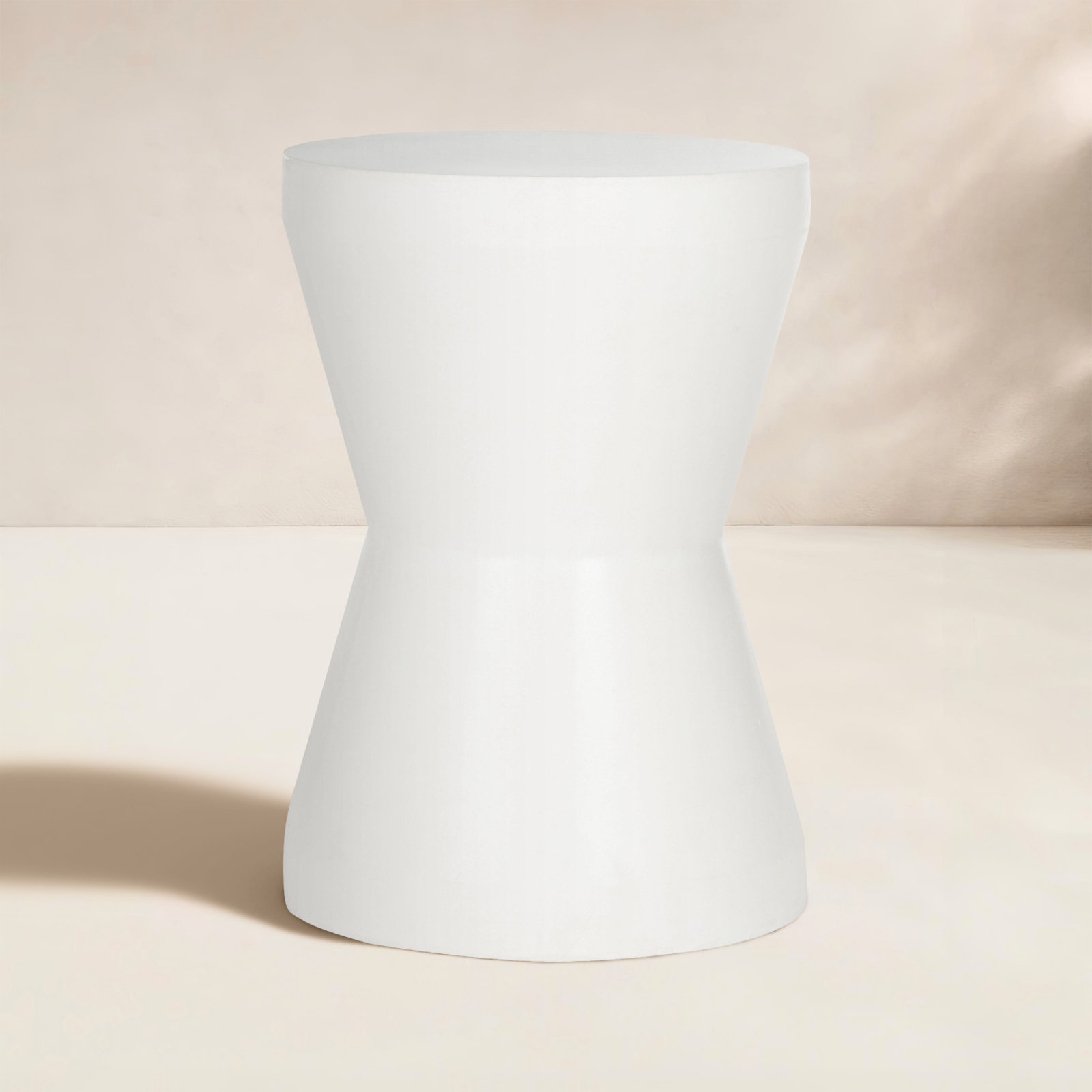 Zenni 12" Patio Side Table, Ivory