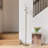 Gemini 64 in. Industrial 3-Way Dimming Gold LED Floor Lamp with Glass Cylinder Shades