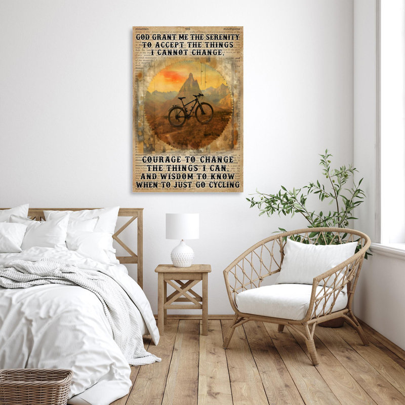 «When To Just Go Cycling On», impression sur toile, H 36 po x l 24 po x P 1,25 po