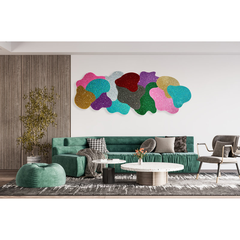 Décoration murale, H 32 po x l 80 po x P 0,75 po