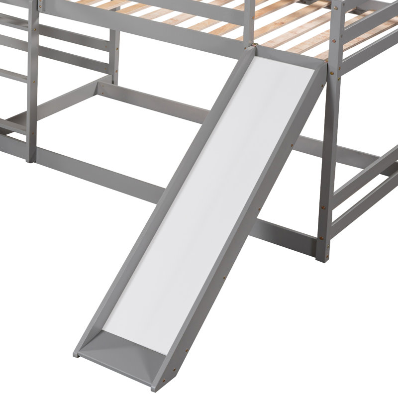 Lit plateforme simple Ferriel, Gris