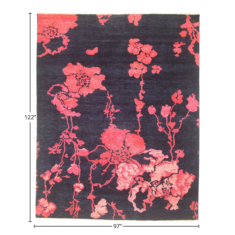 Hand Knotted Floral Rug