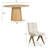 Gregg 5-Piece Dining Set with Round Pedestal Table-106246360