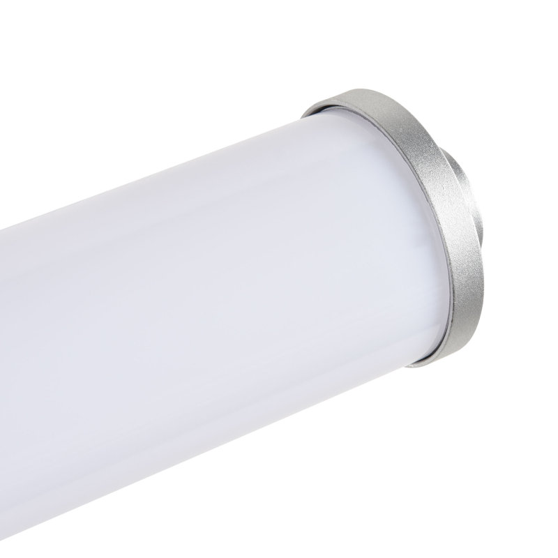 Barre d'éclairage de salle de bain à DEL à 1 lumière à intensité variable 24W Procyon, Argent