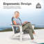 Chaise Adirondack pliante en PEHD Rakesh-730036810