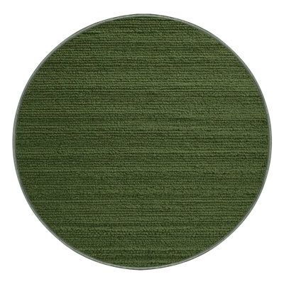 Machine Washable Solid Green Area Rug