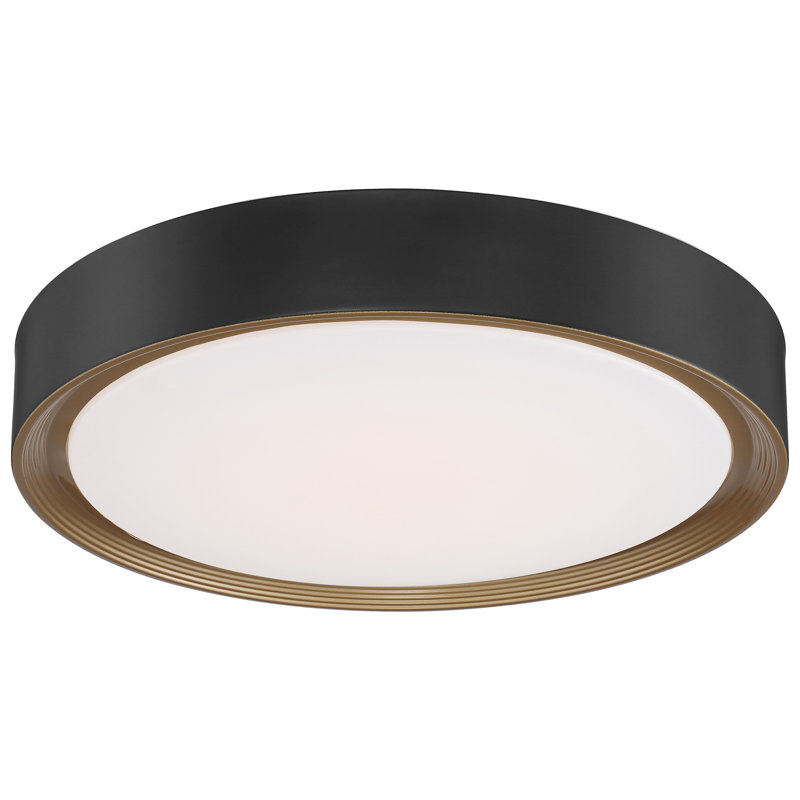 Aarhus LED Flush Mount - 24" - Matte Black - Dedicated LED