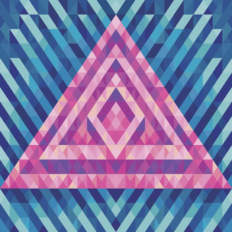 Thurber Geometric Pattern - Wrapped Canvas Print, 30cm H x 30cm W x 3.8cm D