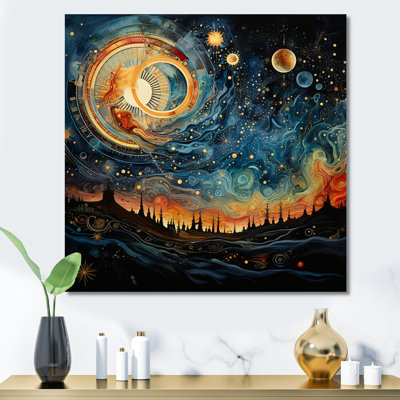 Celestial Astrology Galaxy Collage II - Astrology Wall Art