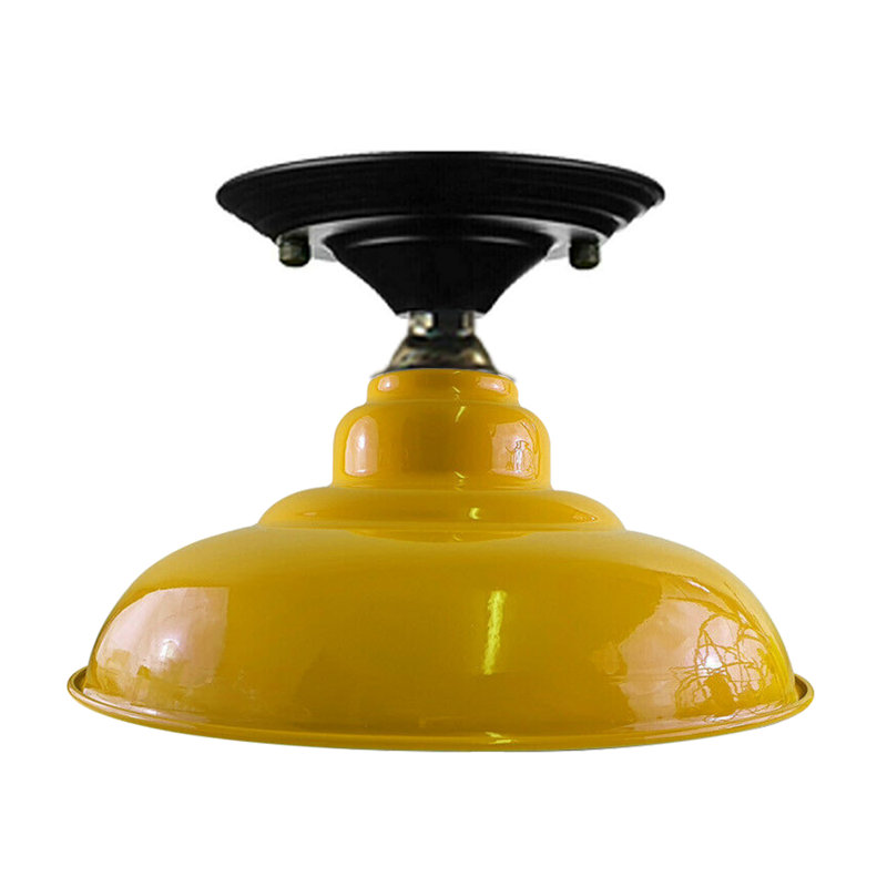 Wilken Semi Flush Mount, Yellow
