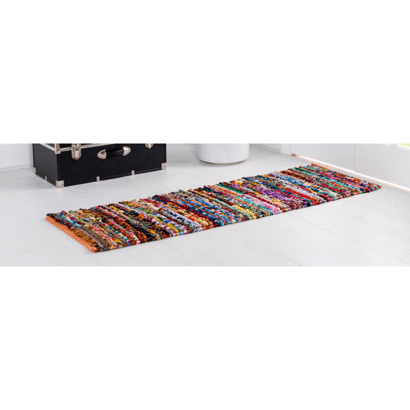 Lilan Cotton Abstract Indoor Rug, Rectangle 2' x 3'1"
