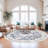 Medallion Non Slip Washable Area Rug(Blue)-1738803872