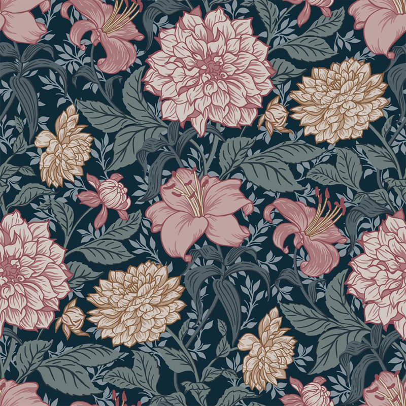 Double rouleau Chalmer Floral, Multicolore