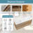 Solenne 60 In. Double Sink Wall Mounted Floating Bath Vanity In Natural Oak With White Carrara Engineered Stone Top-908208073