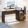 59.8" Lift Top Computer Desk with File Drawer, Large Study Desk with Power Outlet USB Port