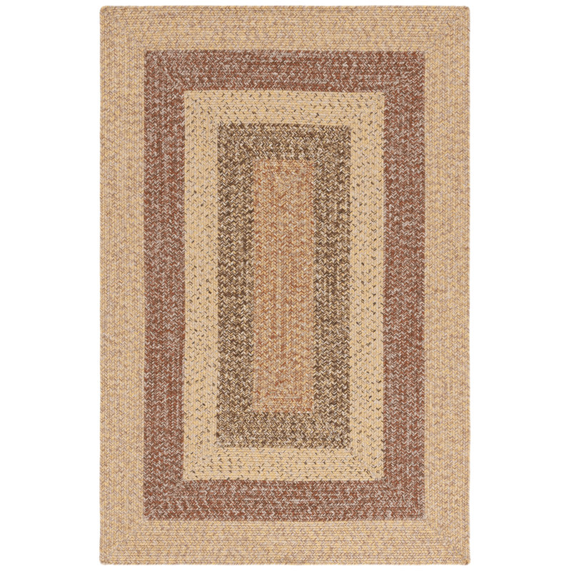 Freshour Woven Performance Machine Washable Performance Chevron Indoor/Outdoor Area Rug, Round 5'