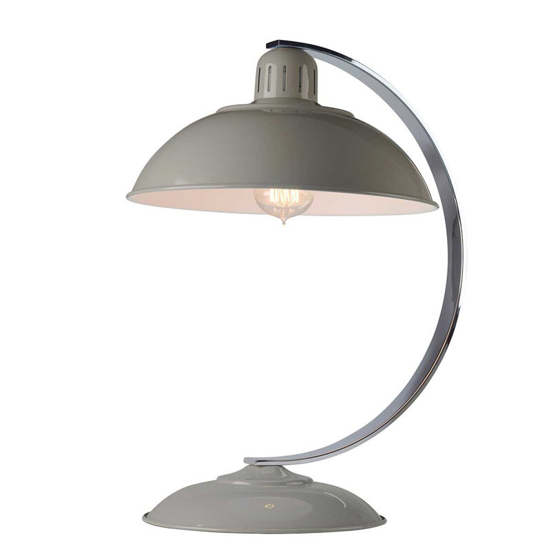 Rona Metal Arched Lamp, Tarpaulin Grey