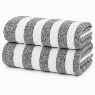 Premium Oversized Striped Towels - Soft, Absorbent & Long‑Lasting