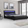 Atropus LED Faux Leather Bed Frame