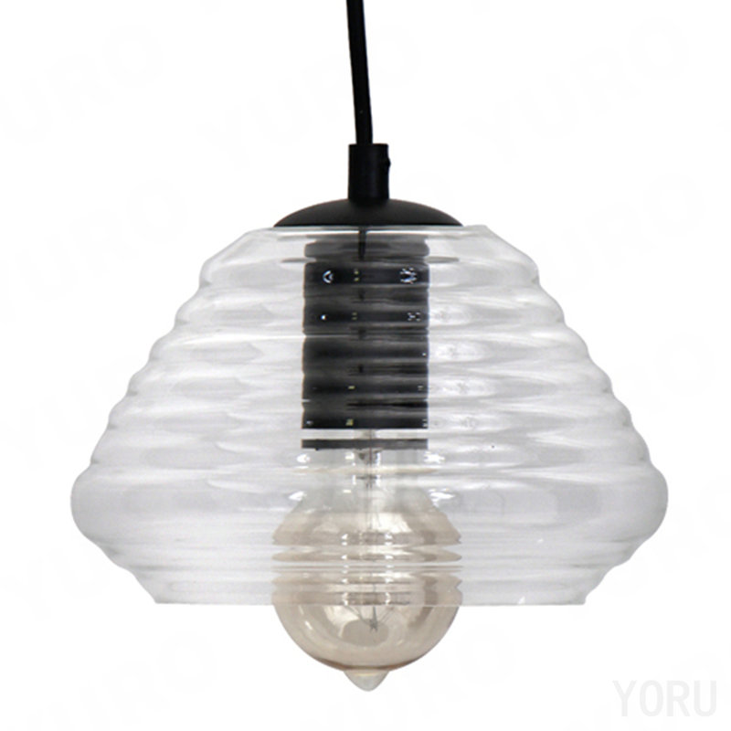 Torus Triangle Pendant With Clear Glass